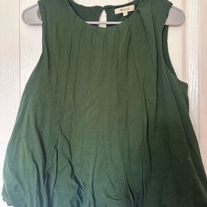 NWT - Madewell sleeveless crewneck bubble top in summit green